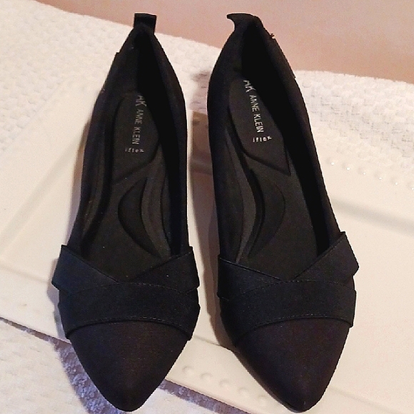 Elegant Anne Klein ⚜️ Flex Black Slip On Flats 10 - Picture 15 of 15